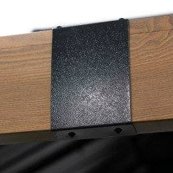 Pergola en alu et toit en acier - gris - Fontana 10,81m² - SOJAG