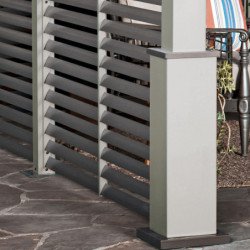 Pergola en alu et toit en acier - beige - Nanda 13,18m² - SOJAG