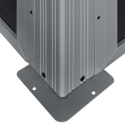 Pavillon en alu et toit en acier - gris - Olan 13,53m² - SOJAG