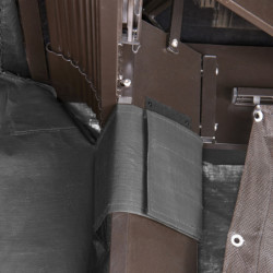 Couverture d'hiver pour pergola 298x423cm en polyéthylène gris - SOJAG