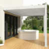 Pergola adossée en alu blanc avec lames orientable 3x4m Ombrea
