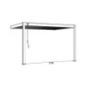 Pergola adossée en alu blanc avec lames orientable 3x4m Ombrea
