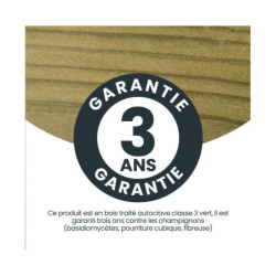 Cache récupérateur d'eau en bois traité – 1000L – KUBO - Cerland