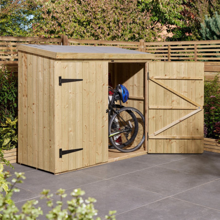 Coffre multifonctions 2000L en bois traité naturell - Rowlinson