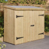 Coffre multifonctions 2000L en bois traité naturell - Rowlinson
