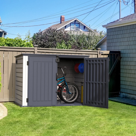 Coffre de jardin 2100L, multifonctions, conçu en PVC - Duramax