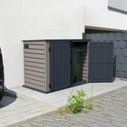 Coffre de jardin 2100L, multifonctions, conçu en PVC - Duramax