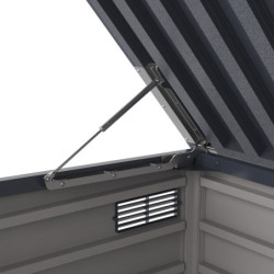 Coffre de jardin 2100L, multifonctions, conçu en PVC - Duramax