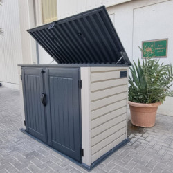 Coffre de jardin 2100L, multifonctions, conçu en PVC - Duramax