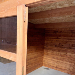 Abri de jardin toit plat 12m² PENTY BIS 40mm - Gardy Shelter