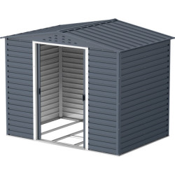 Abri de jardin gris en métal anthracite 4,78m² sécurisé - Duramax