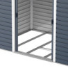 Abri de jardin gris en métal anthracite 4,78m² sécurisé - Duramax