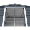Abri de jardin gris en métal anthracite 4,78m² sécurisé - Duramax