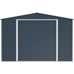 Abri de jardin gris en métal anthracite 7,81m² sécurisé - Duramax