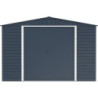 Abri de jardin gris en métal anthracite 7,81m² sécurisé - Duramax