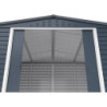 Abri de jardin gris en métal anthracite 7,81m² sécurisé - Duramax