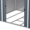 Abri de jardin gris en métal anthracite 7,81m² sécurisé - Duramax
