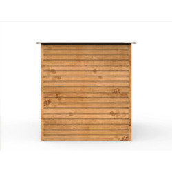 Abri de jardin gris en métal imitation bois 4,78m² sécurisé - Duramax