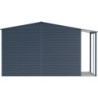 Abri de jardin gris en métal anthracite 9,75m² avec appentis - Duramax