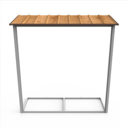 Abri de jardin gris en métal marron 4,78m² avec appentis - Duramax