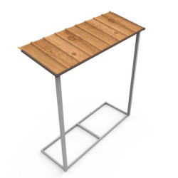 Abri de jardin gris en métal marron 4,78m² avec appentis - Duramax