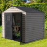 Abri de jardin en PVC 4,41m², plancher inclus, DarkGrey  StoreMax Duramax
