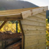 Abri bûches en bois traité - 280x110cm - Montreal - Cerland