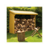 Abri bûches en bois traité - 220x75,5cm - Olbia - Cerland