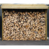 Abri bûches en bois traité - 220x75,5cm - Olbia - Cerland
