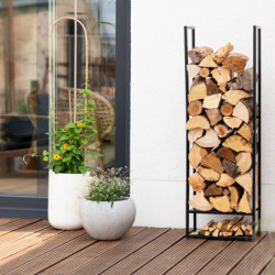 Étagère en acier noir, 40x20x120cm, Porthos, Westmann