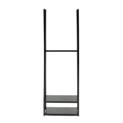 Étagère en acier noir, 40x20x120cm, Porthos, Westmann