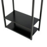 Étagère en acier noir, 40x20x120cm, Porthos, Westmann