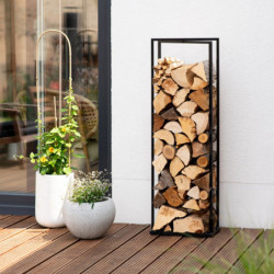 Étagère en acier noir, 40x20x120cm, Xavier, Westmann