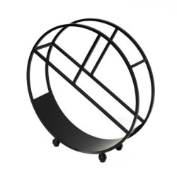 Étagère en acier noir, diam.80cm, H82cm, Osiris, Westmann