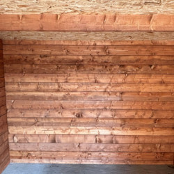 Abri - madriers H.140mm Ep.40mm - traité - 9m² - Gardy Shelter