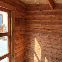 Abri - madriers H.140mm Ep.40mm - traité - 9m² - Gardy Shelter