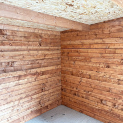 Abri de jardin toit plat 12m² PENTY BIS 40mm - Gardy Shelter