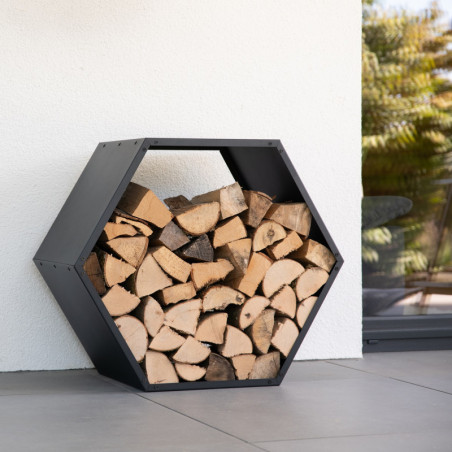 Étagère en acier noir, 88x45x77cm, Biene, Westmann