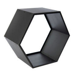 Étagère en acier noir, 88x45x77cm, Biene, Westmann