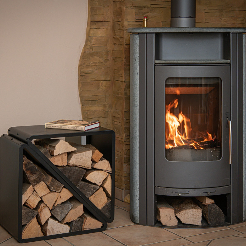 Étagère en acier noir, 57x35,5x56cm, sans fixation, Westmann