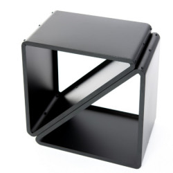 Étagère en acier noir, 57x35,5x56cm, sans fixation, Westmann