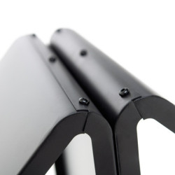 Étagère en acier noir, 57x35,5x56cm, sans fixation, Westmann