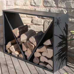 Étagère en acier noir, 115x35x80cm, sans fixation, Westmann