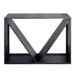 Étagère en acier noir, 115x35x80cm, sans fixation, Westmann