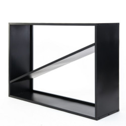 Étagère en acier noir, 114,5x35x80cm, sans fixation, Westmann