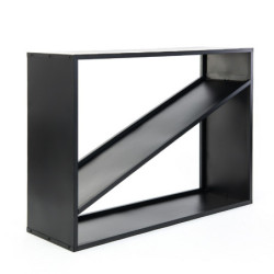 Étagère en acier noir, 114,5x35x80cm, sans fixation, Westmann