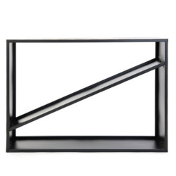 Étagère en acier noir, 114,5x35x80cm, sans fixation, Westmann