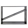 Étagère en acier noir, 114,5x35x80cm, sans fixation, Westmann