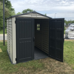 Abri de jardin en PVC 3,65m² avec plancher Storemate, Duramax