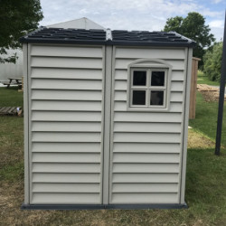 Abri de jardin en PVC 3,65m² avec plancher Storemate, Duramax